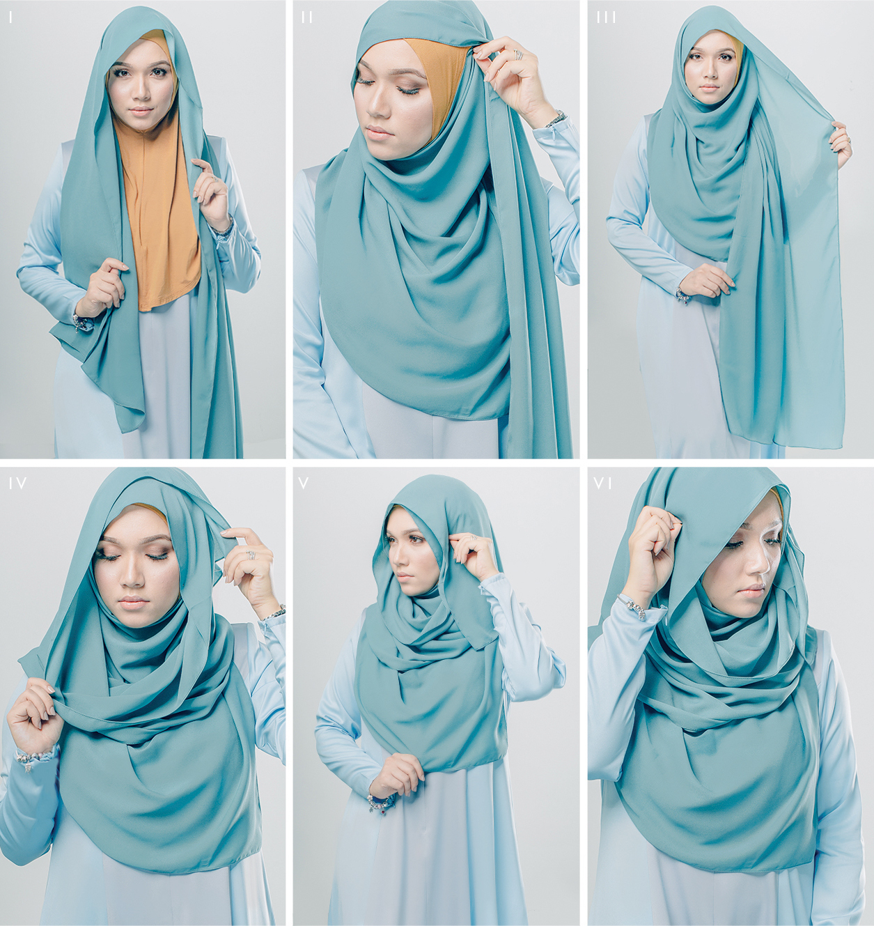 Tutorial Hijab Segiempat Cantik Satu Menit Jadi Fashion Hijab